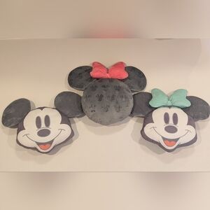 Disney Mickey and Minnie Mouse Throw Pillows Set Of 3